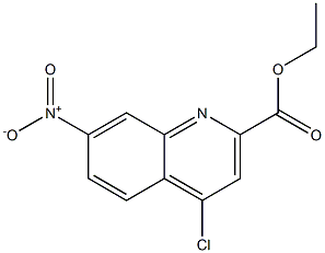 4-氯-7-硝基喹啉-2-羧酸乙酯结构式