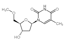5-O-甲基胸腺嘧啶脱氧核苷结构式