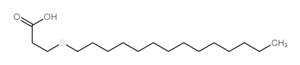 3-(十四烷基硫基)丙酸结构式