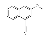 3-methoxynaphthalene-1-carbonitrile结构式