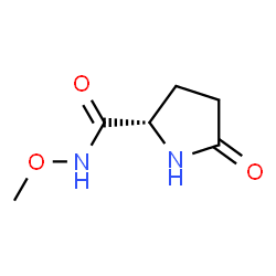 2-Pyrrolidinecarboxamide,N-methoxy-5-oxo-,(S)-(9CI) structure