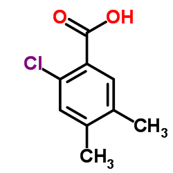 2-氯-4,5-二甲基苯甲酸结构式