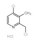 4-氯-2-氯甲基-3-甲基吡啶盐酸盐结构式