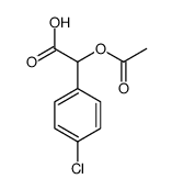 Acetoxy(4-chlorophenyl)acetic acid Structure