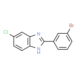 2-(3-溴苯基)-6-氯-1H-苯并[D]咪唑结构式