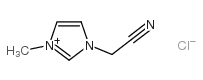 1-(氰甲基)-3-甲基咪唑鎓氯化物结构式