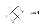 2-chloro-2,3,3-trifluorocyclobutane-1-carbonitrile Structure