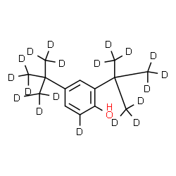 2,4-二叔丁基苯酚-d19结构式