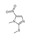 1-甲基-2-(甲硫基)-5-硝基-1H-咪唑结构式
