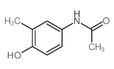 N-(4-羟基-3-甲基苯基)乙酰胺结构式