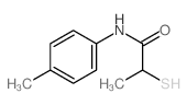 2-疏基-N-(4-甲基苯基)-丙酰胺结构式