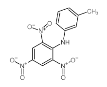 Benzenamine,N-(3-methylphenyl)-2,4,6-trinitro- Structure