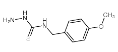 4-(4-甲氧基苄基)-3-氨基硫脲结构式
