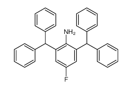 2,6-双(二苯甲基)-4-氟苯胺结构式