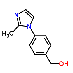 [4-(2-甲基咪唑-1-基)苯基]甲醇结构式