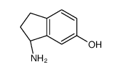 (R)-(-)-6-羟基-1-氨基茚满结构式