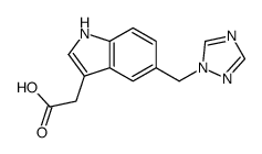 2-[5-(1,2,4-triazol-1-ylmethyl)-1H-indol-3-yl]acetic acid Structure