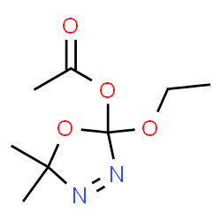1,3,4-Oxadiazol-2-ol,2-ethoxy-2,5-dihydro-5,5-dimethyl-,acetate(ester)(9CI)结构式