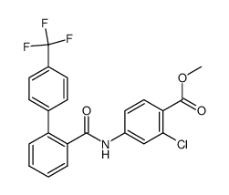 methyl 2-chloro-4-([4'-(trifluoromethyl)[1,1'-biphenyl]-2-carbonyl)amino]benzoate结构式