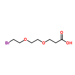 溴代-二聚乙二醇-羧酸结构式