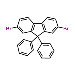 2,7-二溴-9,9-二苯基芴结构式