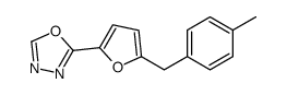 2-[5-(4-METHYL-BENZYL)-FURAN-2-YL]-[1,3,4]OXADIAZOLE结构式