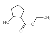Cyclopentanecarboxylicacid, 2-hydroxy-, ethyl ester, (1R,2R)-rel-结构式