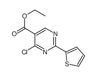 Ethyl 4-chloro-2-(2-thienyl)-5-pyrimidinecarboxylate Structure