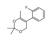 5-(2-fluorophenyl)-2,2,6-trimethyl-4H-1,3-dioxine结构式