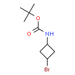 tert-Butyl (3-bromocyclobutyl)carbamate Structure