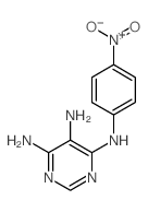 N4-(4-nitrophenyl)pyrimidine-4,5,6-triamine结构式