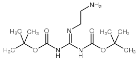 2-(2-氨基乙基)-1,3-二-Boc-胍结构式