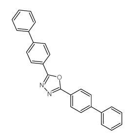 2,5-双(4-联苯基)-1,3,4-二唑结构式