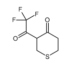 4H-Thiopyran-4-one, tetrahydro-3-(trifluoroacetyl)- (8CI)结构式