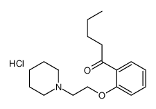 1-[2-(2-piperidin-1-ylethoxy)phenyl]pentan-1-one,hydrochloride结构式