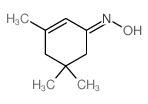 2-Cyclohexen-1-one,3,5,5-trimethyl-, oxime Structure