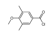 4-methoxy-3,5-dimethylbenzoyl chloride structure
