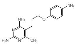 2,4-Pyrimidinediamine,5-[3-(4-aminophenoxy)propyl]-6-methyl- Structure