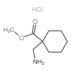 1-(氨基甲基)环己烷-1-甲酸甲酯盐酸盐结构式