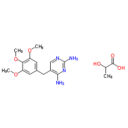 Trimethoprim lactate structure