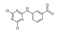 2,4-dichloro-6-(3-nitroanilino)-1,3,5-triazine Structure