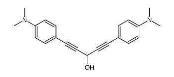 1,5-bis[4-(dimethylamino)phenyl]penta-1,4-diyn-3-ol Structure