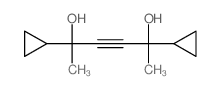 3-Hexyne-2,5-diol,2,5-dicyclopropyl-结构式