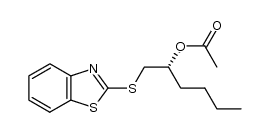 (R)-(-)-1-(benzothiazol-2-ylsulfanyl)-2-acetoxyhexane Structure