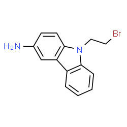 9-(2-溴乙基)-9H-咔唑-3-胺结构式