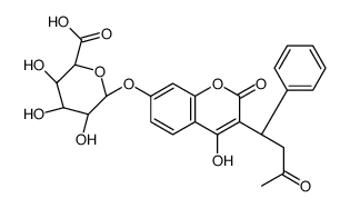 7-羟华法林β-D-葡糖醛酸二钠盐结构式