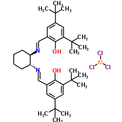 (R,R)-N,N′-双(3,5-二-叔丁基亚水杨基)-1,2-环己二胺氯化铝结构式