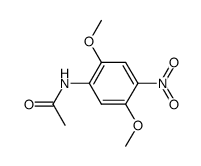 2,5-dimethoxy-4-nitroacetanilide结构式