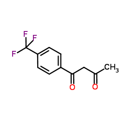 1-(4-三氟甲基苯基)-1,3-丁二酮结构式