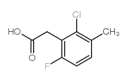 2-chloro-6-fluoro-3-methylphenylacetic acid Structure